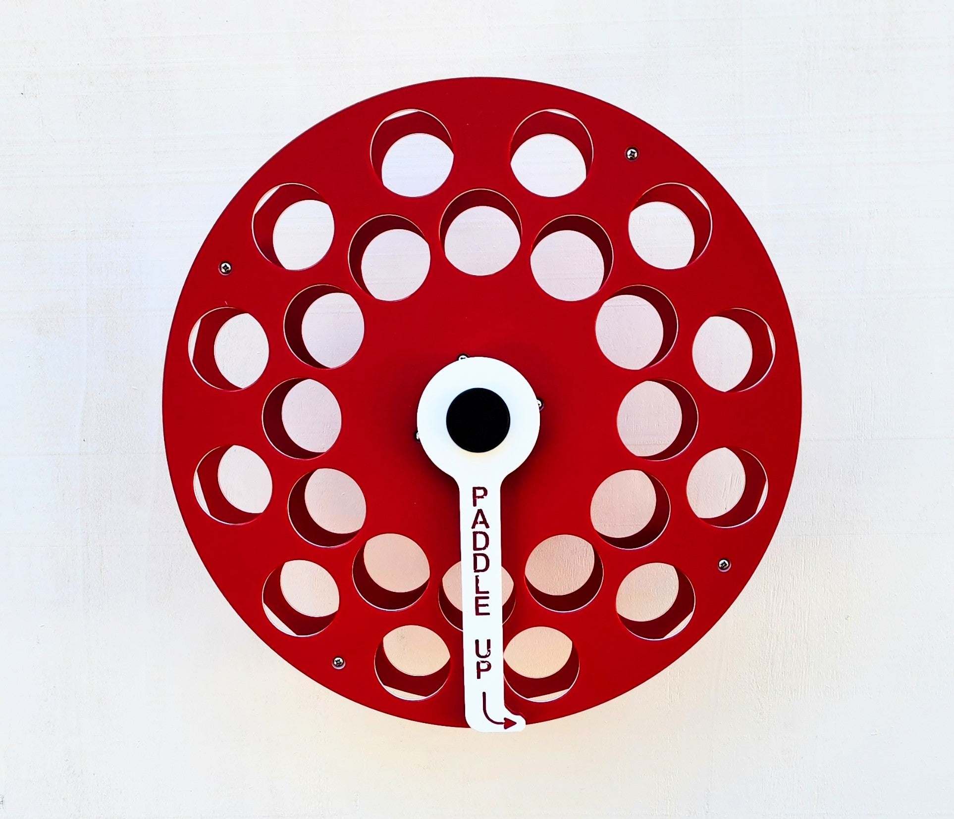 Red Pickleball Paddle Wheel