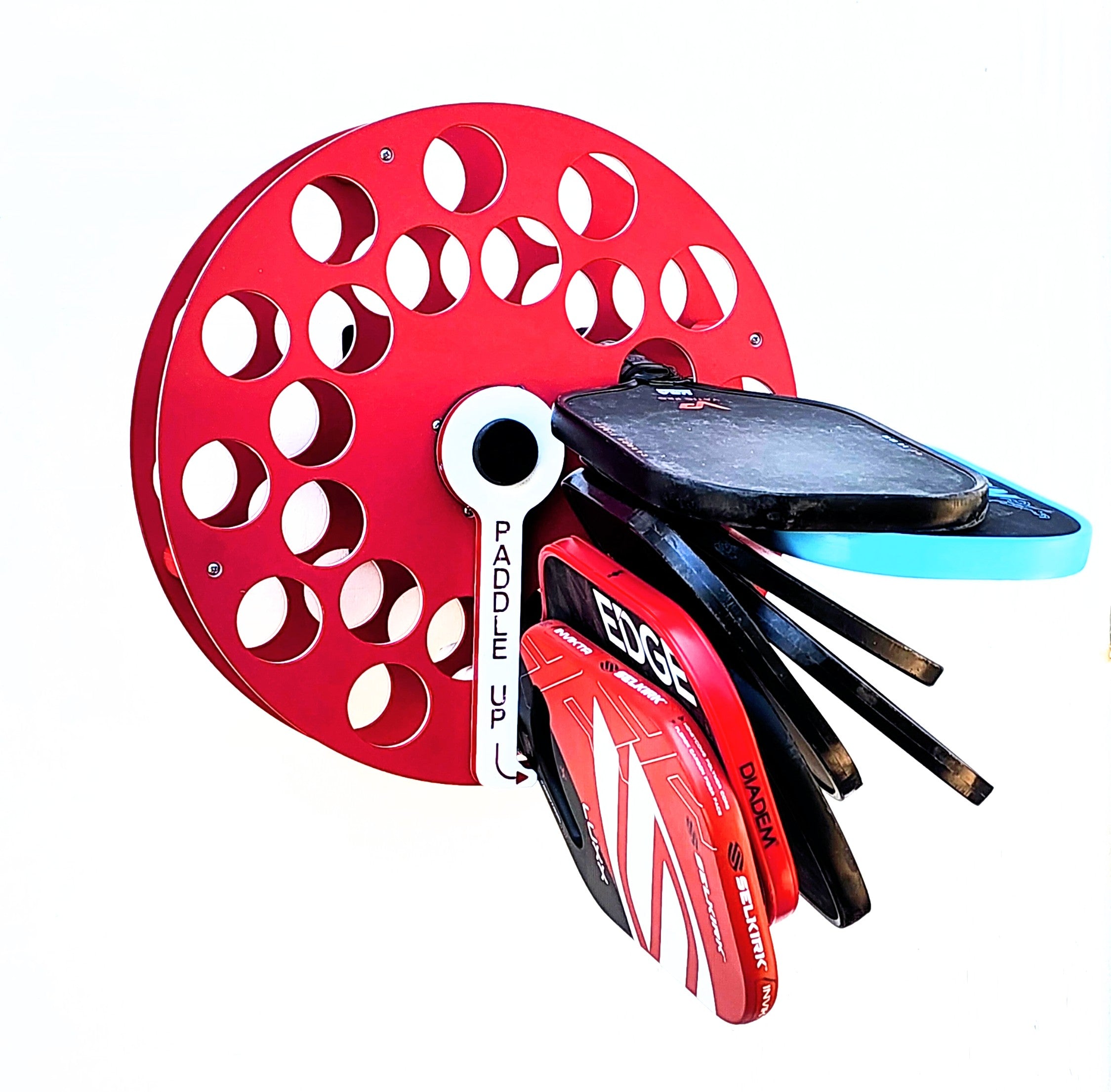 Red Pickleball Paddle Wheel