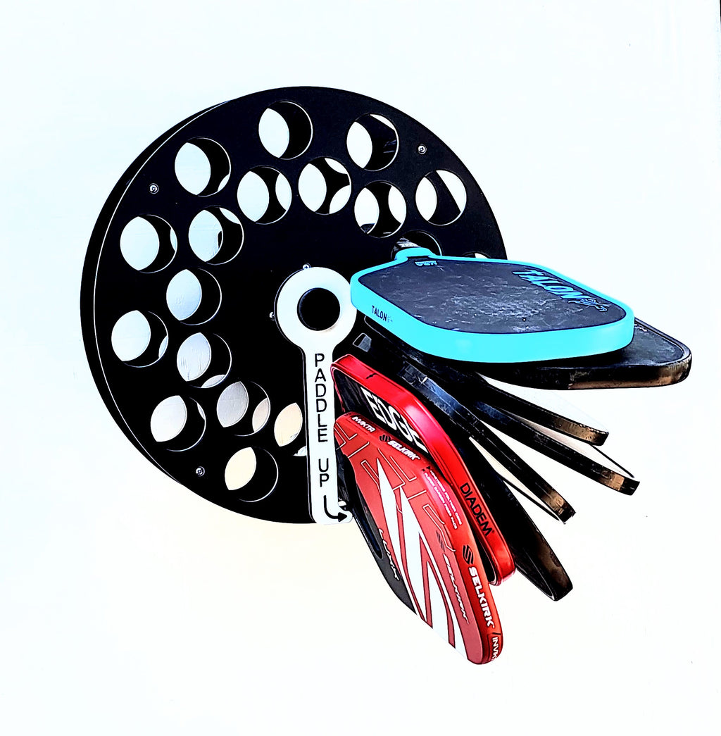 Black Pickleball Paddle Wheel