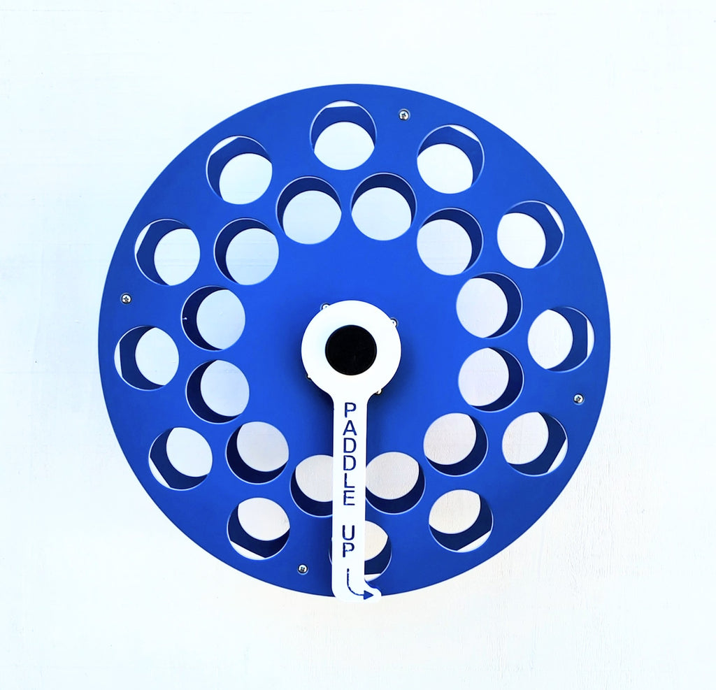 Blue Pickleball Paddle Wheel