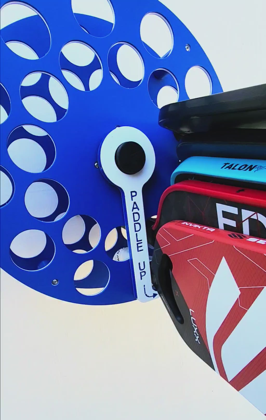 Blue Pickleball Paddle Wheel